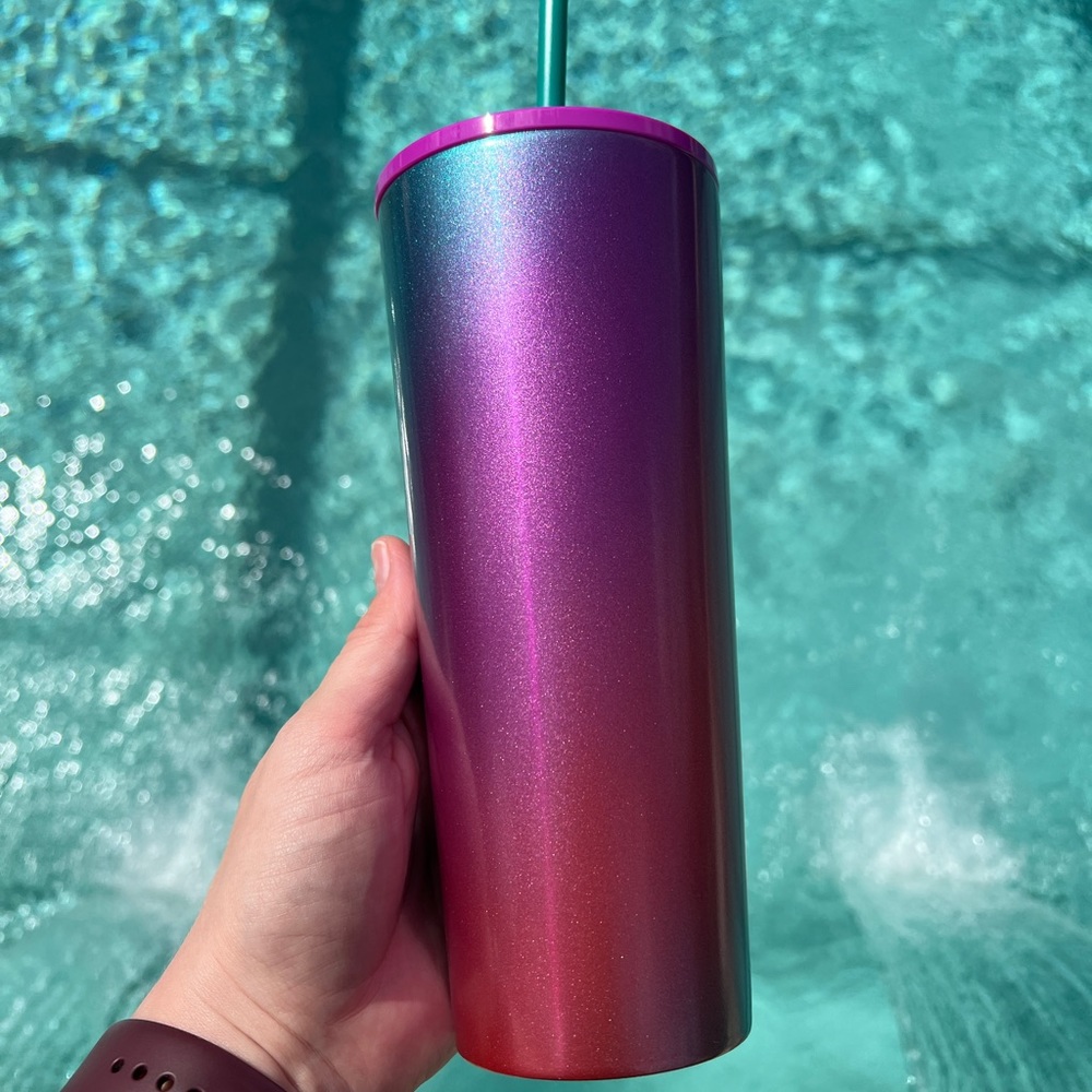 Starbucks 2022 Spring Release Shimmer Ombre Stainless Steel Tumbler - Picture 2 of 5